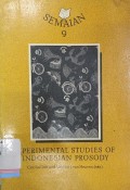 Experimental studies of Indonesian prosody