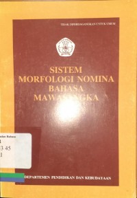 Sistem morfologi nomina Bahasa Mawasangka