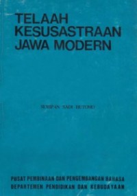 Telaah kesusastraan jawa modern