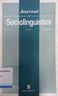 Journal of Sociolinguistics Volume 1, Number 1, February 1997