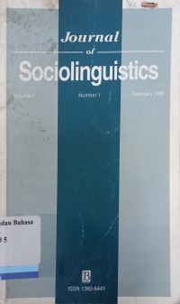 Journal of Sociolinguistics Volume 2, Number 1, February 1998