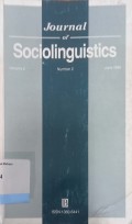 Journal of Sociolinguistics vol.2 no.2 june 1998