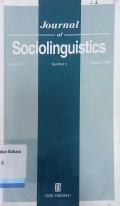 Journal of Sociolinguistics Volume 2, Number 3, October1998