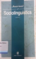 Journal of Sociolinguistics Volume 3, Number 2, May 1999