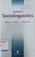 Journal of Sociolinguistics Volume 5, Number 1, Februari 2001