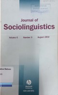 Journal of Sociolinguistics Volume 6, Number 3, August 2002