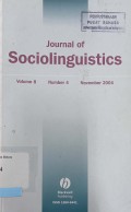 Journal of Sociolinguistics vol.8 no.4 November 2004