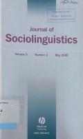 Journal of Sociolinguistics vol.9 no.2 May 2005