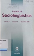 Journal of Sociolinguistics Volume 9, Number 4, November 2005