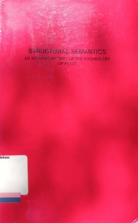 Structural semantics an analysis of part of the vocabulary of Plato