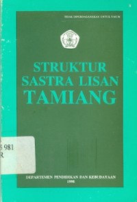 Struktur sastra lisan Tamiang