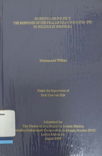 Students And Politics The Response Of The Pelajar Islam Indonesia (PII) To Politics In Indonesia