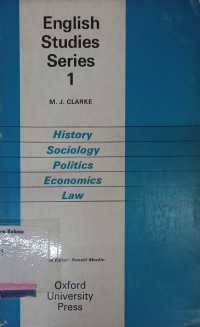 English studies series 1: History, sociology, politics, economics, and law