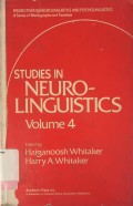 Studies in Neurolinguistics Vol.4