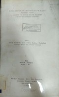 Suatu Tindjauan tentang mata Kuliah bahasa arab sebagai vak bantu dalam djurusan bahasa dan sastera indonesia