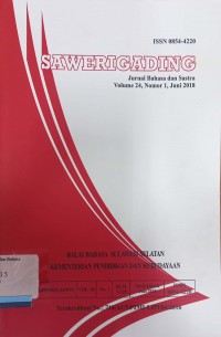 Sawerigading: Jurnal Bahasa dan Sastra, Volume 24, Nomor 1, Juni 2018