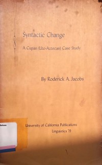 Syntactic change