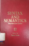 Syntax and semantics vol 12 : discorse and syntax