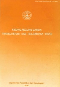 Kidung angling darma : Transliterasi dan terjemahan teks