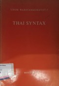 Thai syntax