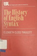 The history of english syntax