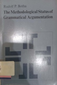 The Methodological Status of Grammatical Argumentation