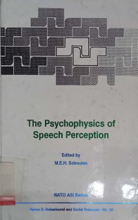 The psychophysics of speech perception