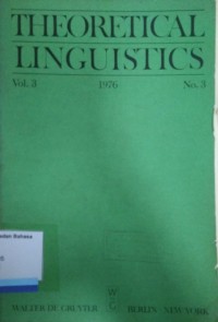 Theoretical Linguistics Vol. 3 No. 3