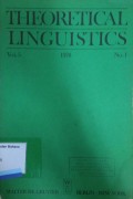 Theoretical Linguistics Vol. 5 No. 1