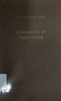 A grammar of toba batak