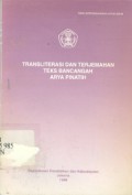 Transliterasi dan terjemahan teks bancangah Arya Pinatih