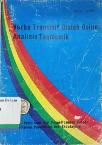 Verba transitif dialek Osing: analisis tagmemik