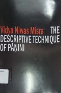 The descriptive technique of Panini: An introduction