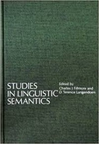 Studies in linguistic semantics