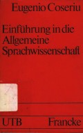 Einfuhrung in die allgemeine sprachwissenschaft