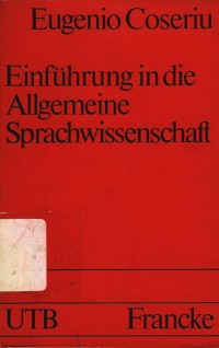 Einfuhrung in die allgemeine sprachwissenschaft