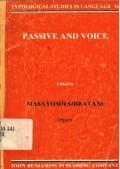 Typological Studies In Language: Passive and Voice