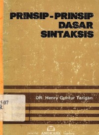 Prinsip-prinsip dasar sintaksis