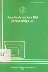Kata benda dan kata sifat bahasa melayu deli