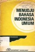 Menudju Bahasa Indonesia Umum