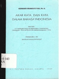 Akar Kata dan Kata dalam Bahasa Indonesia