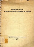 Workshop report : Evaluation of the teaching of english