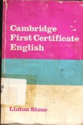 Cambridge first certificate English
