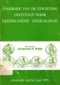 Jaarboek van de Stichting Instituut Voor Nedelandse Lexicologie