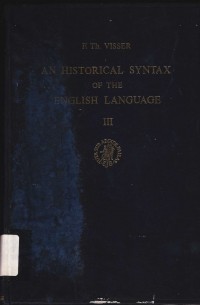 An Historical Syntax of The English Language III