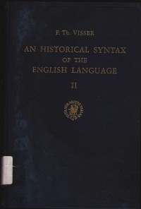 An Historical Syntax of The English Language II