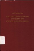 The Categories and Types of Present-day English-formation: a Synchronic-diachonic Approach