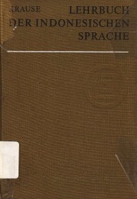 Lehrbuch der indonesischen sprache