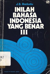 Inilah bahasa indonesia yang benar jilid III