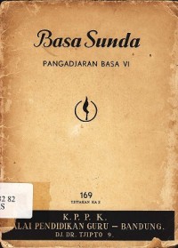 Basa Sunda: Pangadjaran Basa VI